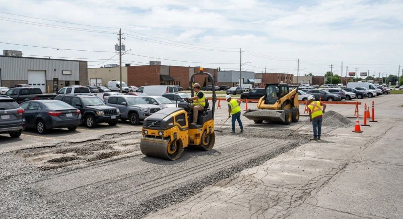 Parking Lot Gravel Repair in Gwinnett County, GA