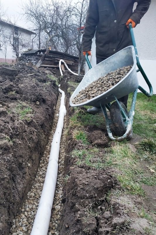 Downspout Trenching in Houston, TX